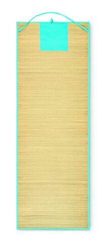 Strandmatte aus Stroh - Türkis bedrucken, Art.-Nr. MO2833-12