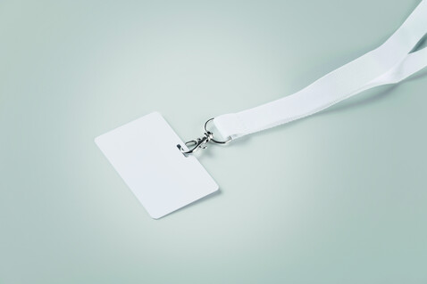 Lanyard-Ausweis 54 x 86 mm - Weiß bedrucken, Art.-Nr. MO2856-06