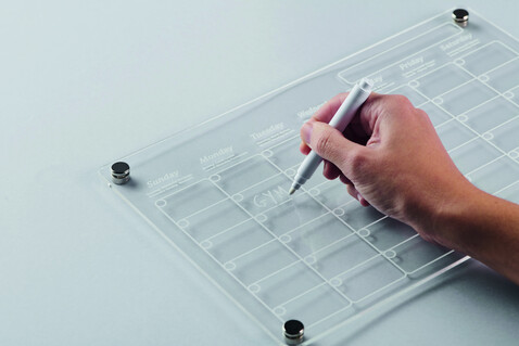 Magnetischer Monatsplaner - Transparent bedrucken, Art.-Nr. MO2886-22