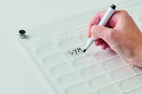 Magnetischer Monatsplaner - Transparent bedrucken, Art.-Nr. MO2886-22