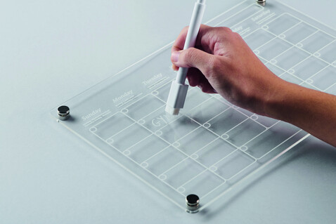 Magnetischer Monatsplaner - Transparent bedrucken, Art.-Nr. MO2886-22