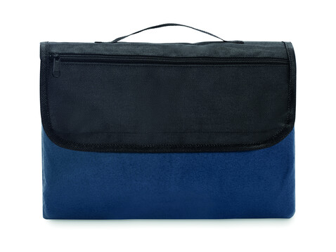 Picknickdecke RPET-Fleece - Blau bedrucken, Art.-Nr. MO2978-04 Picknickdecke RPET-Fleece - Blau bedrucken, Art.-Nr. MO2978-04