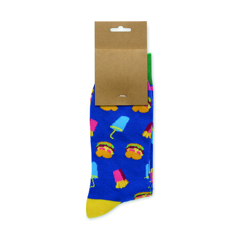 Socken 38-42 - Königsblau bedrucken, Art.-Nr. MO3100-37