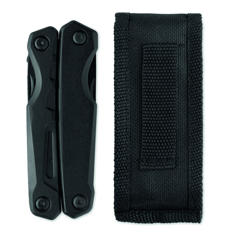 13in1 faltbares Multitool - Schwarz bedrucken, Art.-Nr. MO3129-03