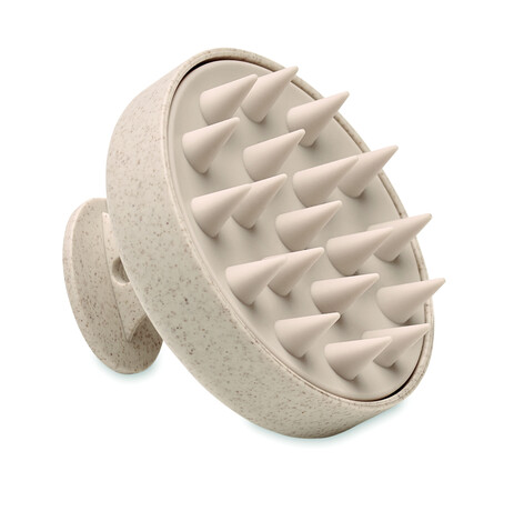 Kopfhaut-Massagebürste - Beige bedrucken, Art.-Nr. MO3164-13 Kopfhaut-Massagebürste - Beige bedrucken, Art.-Nr. MO3164-13