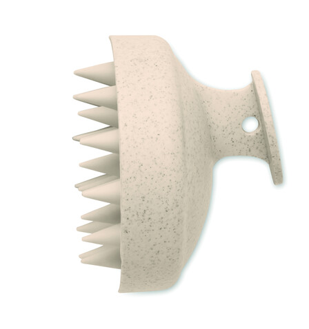 Kopfhaut-Massagebürste - Beige bedrucken, Art.-Nr. MO3164-13 Kopfhaut-Massagebürste - Beige bedrucken, Art.-Nr. MO3164-13