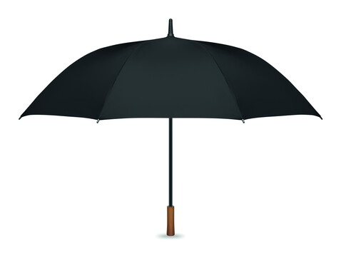 27" Regenschirm Holzgriff - Schwarz bedrucken, Art.-Nr. MO3220-03