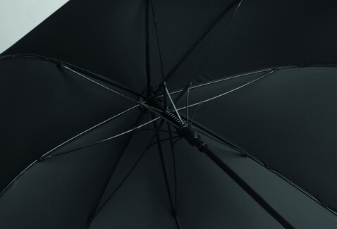 27" Regenschirm Holzgriff - Schwarz bedrucken, Art.-Nr. MO3220-03