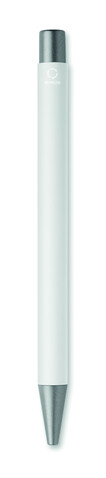 Druckkugelschreiber recy. Alu - Weiß bedrucken, Art.-Nr. MO3222-06 Druckkugelschreiber recy. Alu - Weiß bedrucken, Art.-Nr. MO3222-06