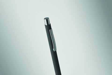 Druckkugelschreiber recy. Alu - Schwarz bedrucken, Art.-Nr. MO3222-03 Druckkugelschreiber recy. Alu - Schwarz bedrucken, Art.-Nr. MO3222-03