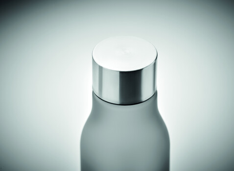 Trinkflasche RPET 600ml - Transparent Grau bedrucken, Art.-Nr. MO6237-27