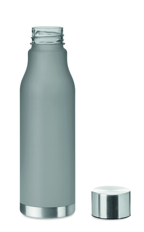 Trinkflasche RPET 600ml - Transparent Grau bedrucken, Art.-Nr. MO6237-27