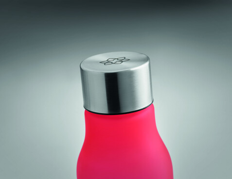 Trinkflasche RPET 600ml - Transparent Rot bedrucken, Art.-Nr. MO6237-25