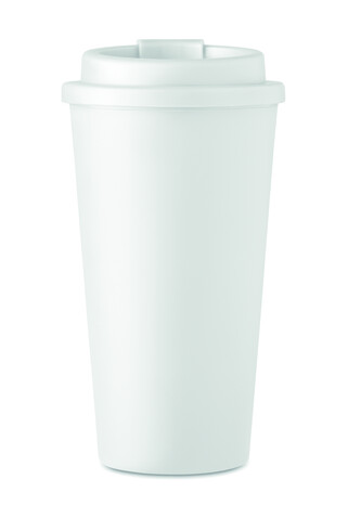 Doppelwandiger Becher 450ml - Weiß bedrucken, Art.-Nr. MO6244-06