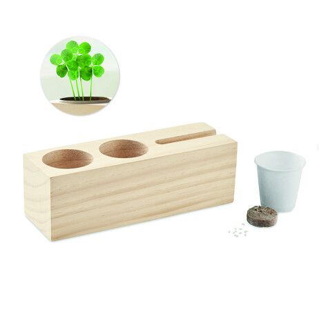Organizer mit Pflanz-Set - Holz bedrucken, Art.-Nr. MO6408-40 Organizer mit Pflanz-Set - Holz bedrucken, Art.-Nr. MO6408-40