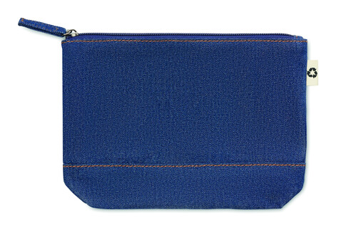 Denim Kosmetiktasche - Blau bedrucken, Art.-Nr. MO6421-04