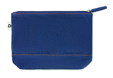 Denim Kosmetiktasche - Blau bedrucken, Art.-Nr. MO6421-04