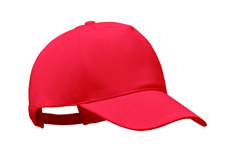 Cap organic cotton 250 g/m² - Rot bedrucken, Art.-Nr. MO6432-05 Cap organic cotton 250 g/m² - Rot bedrucken, Art.-Nr. MO6432-05
