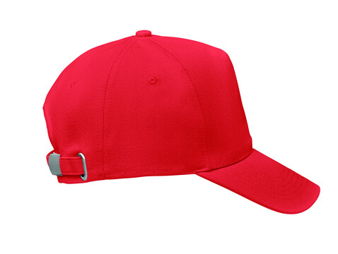 Cap organic cotton 250 g/m² - Rot bedrucken, Art.-Nr. MO6432-05 Cap organic cotton 250 g/m² - Rot bedrucken, Art.-Nr. MO6432-05