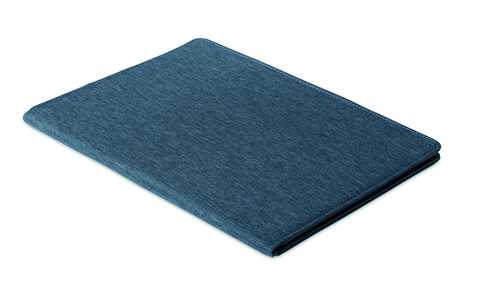 DINA A4 Mappe 300D-RPET - Blau bedrucken, Art.-Nr. MO6487-04