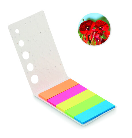 Samenpapier Markerblock - Weiß bedrucken, Art.-Nr. MO6511-06