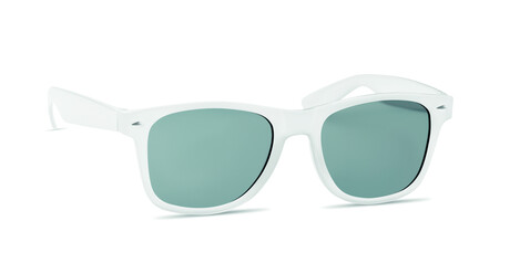 Sonnenbrille RPET - Weiß bedrucken, Art.-Nr. MO6531-06