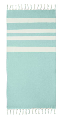 Hamman handdoek 140 gr/m² - Blau bedrucken, Art.-Nr. MO6554-04