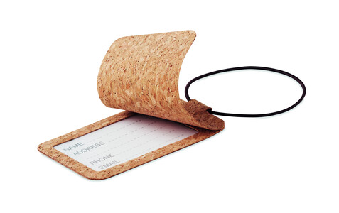 Gepäckanhänger Kork - Beige bedrucken, Art.-Nr. MO6556-13