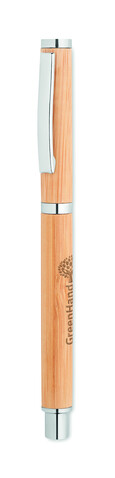 Gelschreiber Bambus - Holz bedrucken, Art.-Nr. MO6558-40