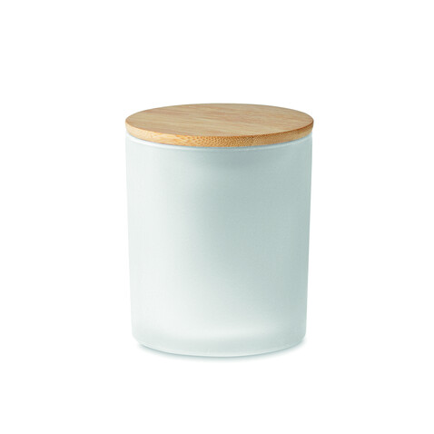 Kerze im Glas 120 g - Weiß bedrucken, Art.-Nr. MO6612-06