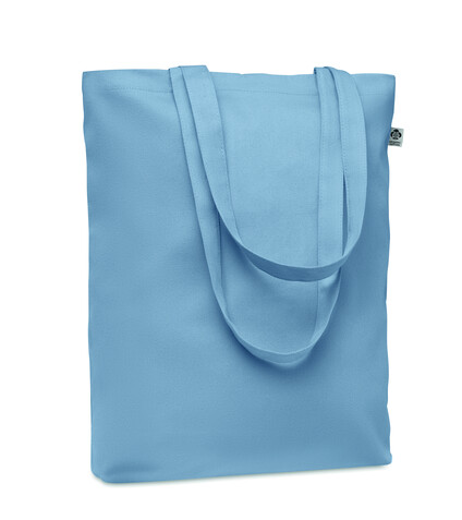 Einkaufstasche Canvas 270 g/m² - Babyblau bedrucken, Art.-Nr. MO6713-66