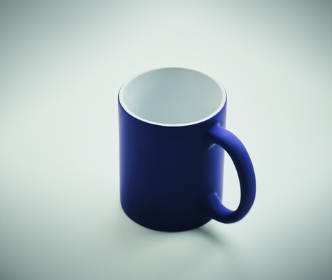 Kaffeebecher, matt 300 ml - Marineblau bedrucken, Art.-Nr. MO6849-85 Kaffeebecher, matt 300 ml - Marineblau bedrucken, Art.-Nr. MO6849-85