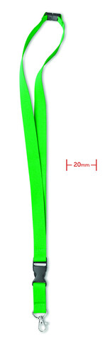 Lanyard mit Metallkarabiner - Grün bedrucken, Art.-Nr. MO8595-09