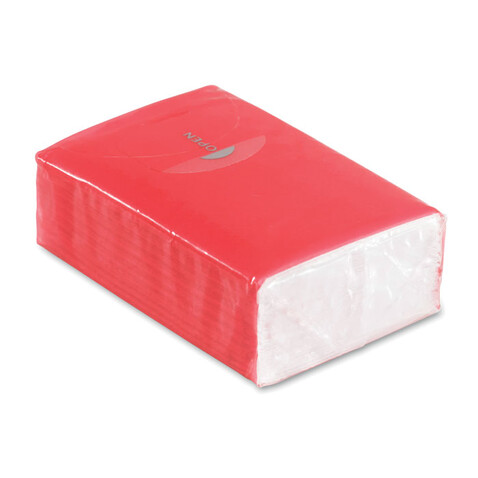 Papiertaschentücher - Rot bedrucken, Art.-Nr. MO8649-05