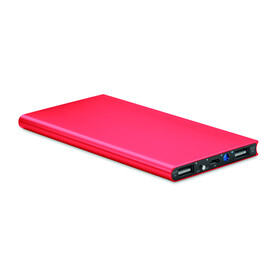 Powerbank 8000 mAh - Rot bedrucken, Art.-Nr. MO8839-05