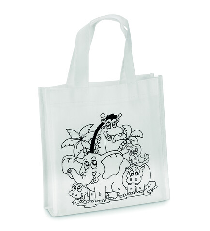 Kinder Shopping Tasche - Weiß bedrucken, Art.-Nr. MO8922-06