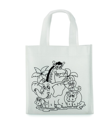 Kinder Shopping Tasche - Weiß bedrucken, Art.-Nr. MO8922-06