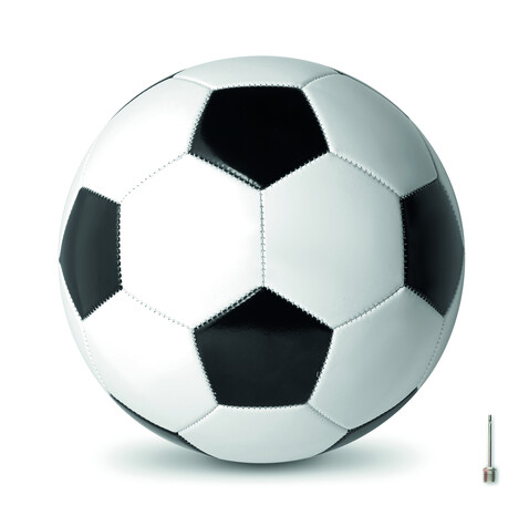 Fußball 21.5cm - Weiß/schwarz bedrucken, Art.-Nr. MO9007-33