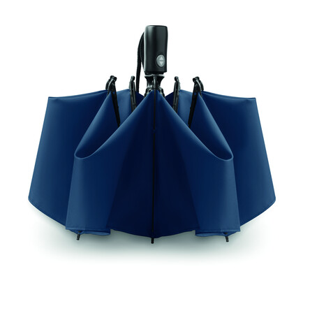 Reversibler Regenschirm - Blau bedrucken, Art.-Nr. MO9092-04