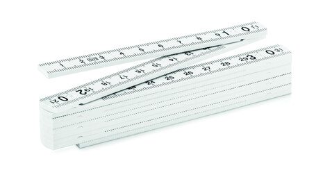 Zollstock 1m - Weiß bedrucken, Art.-Nr. MO9591-06 Zollstock 1m - Weiß bedrucken, Art.-Nr. MO9591-06