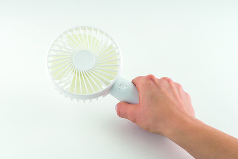 USB-Tischventilator - Weiß bedrucken, Art.-Nr. MO9599-06 USB-Tischventilator - Weiß bedrucken, Art.-Nr. MO9599-06