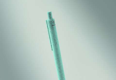Öko-Druckkugelschreiber - Blau bedrucken, Art.-Nr. MO9614-04 Öko-Druckkugelschreiber - Blau bedrucken, Art.-Nr. MO9614-04