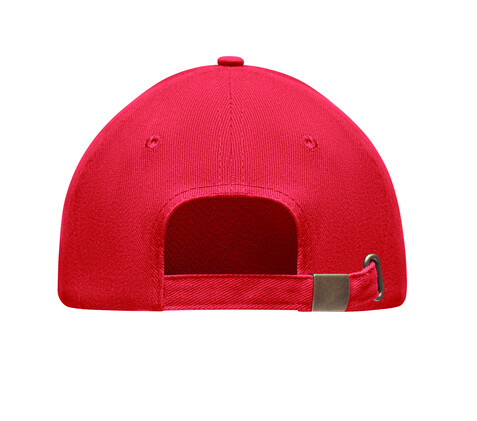 Baseball cap 6 panels 270g/m² - Weiß/rot bedrucken, Art.-Nr. MO9643-35