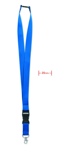 Lanyard mit Metallkarabiner - Königsblau bedrucken, Art.-Nr. MO9661-37 Lanyard mit Metallkarabiner - Königsblau bedrucken, Art.-Nr. MO9661-37