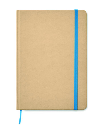 DIN A5 Notizbuch recycelt - Blau bedrucken, Art.-Nr. MO9684-04