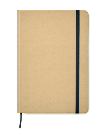 DIN A5 Notizbuch recycelt - Schwarz bedrucken, Art.-Nr. MO9684-03