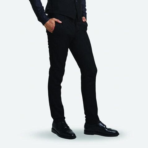 GABIN MEN SUIT TROUSER - Deep Black bedrucken, Art.-Nr. N03162-DB-056