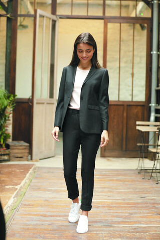GABIN WOMEN SUIT TROUSERS - Deep Black bedrucken, Art.-Nr. N03163-DB-S GABIN WOMEN SUIT TROUSERS - Deep Black bedrucken, Art.-Nr. N03163-DB-S