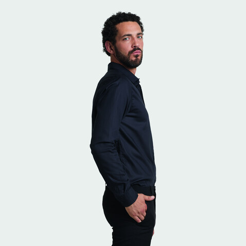 BLAISE MEN SHIRT - Deep Black bedrucken, Art.-Nr. N03182-DB-4XL BLAISE MEN SHIRT - Deep Black bedrucken, Art.-Nr. N03182-DB-4XL