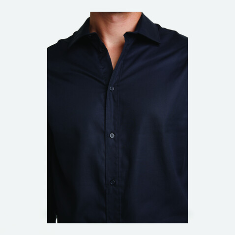BLAISE MEN SHIRT - Deep Black bedrucken, Art.-Nr. N03182-DB-4XL BLAISE MEN SHIRT - Deep Black bedrucken, Art.-Nr. N03182-DB-4XL